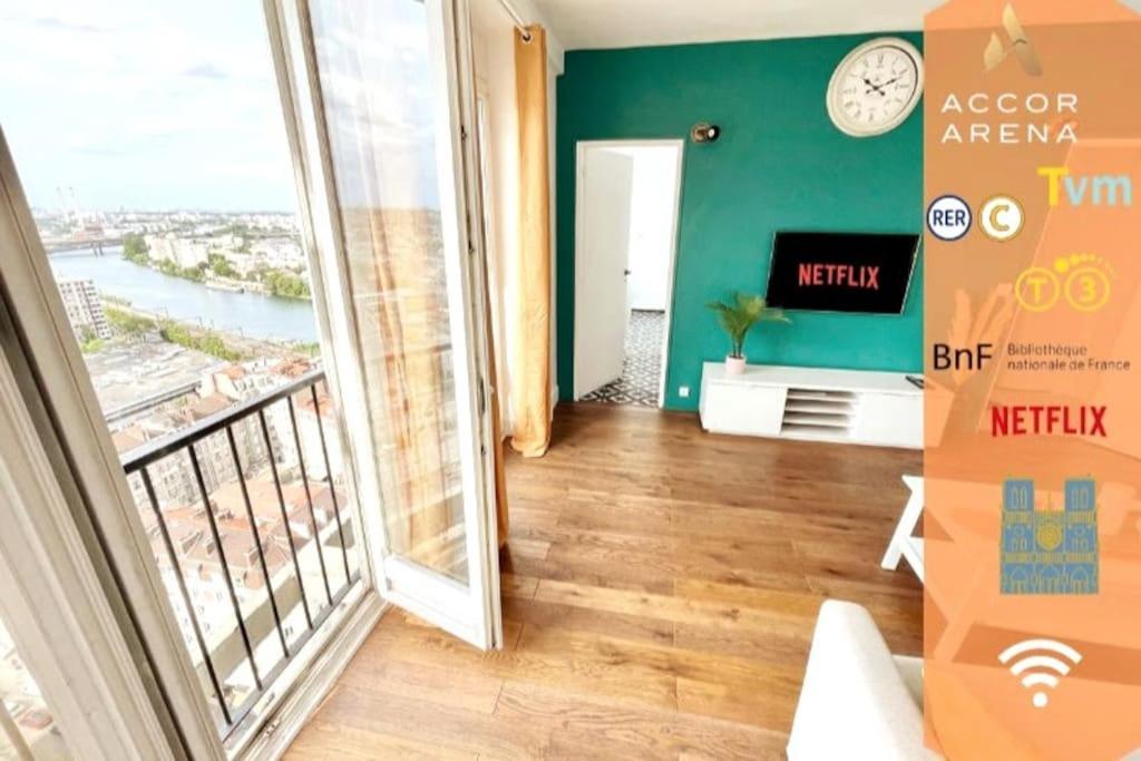 Appartement Ciel De Paris : Vue Tour Eiffel à Choisy-le-Roi Extérieur photo