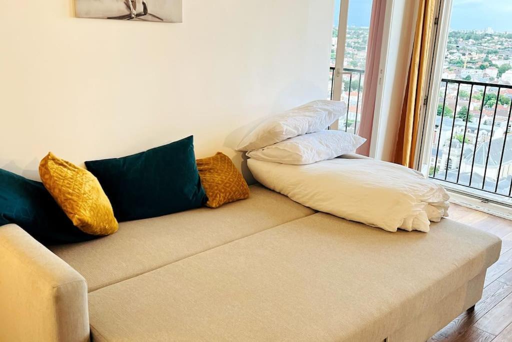 Appartement Ciel De Paris : Vue Tour Eiffel à Choisy-le-Roi Extérieur photo